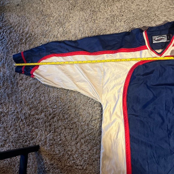 Bakka Sports Practice Jersey - Hockey Men's Blue Gold Red Used Large - Picture 9 of 9